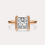 Half Bezel Solitaire Engagement Ring