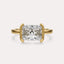 Half Bezel Solitaire Engagement Ring