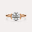 Half Bezel Solitaire Engagement Ring