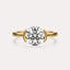 Half Bezel Solitaire Engagement Ring