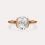 Cathedral Half Bezel Solitaire Engagement Ring