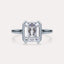 Cathedral Half Bezel Solitaire Engagement Ring