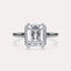 Cathedral Half Bezel Solitaire Engagement Ring
