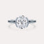 Cathedral Half Bezel Solitaire Engagement Ring