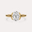 Cathedral Half Bezel Solitaire Engagement Ring