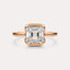 Bypass Bezel Solitaire Engagement Ring