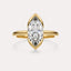Bypass Bezel Solitaire Engagement Ring
