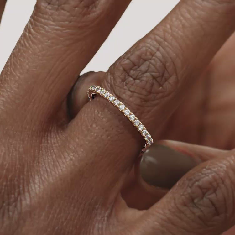 Pave Lab Grown Diamond Eternity Band