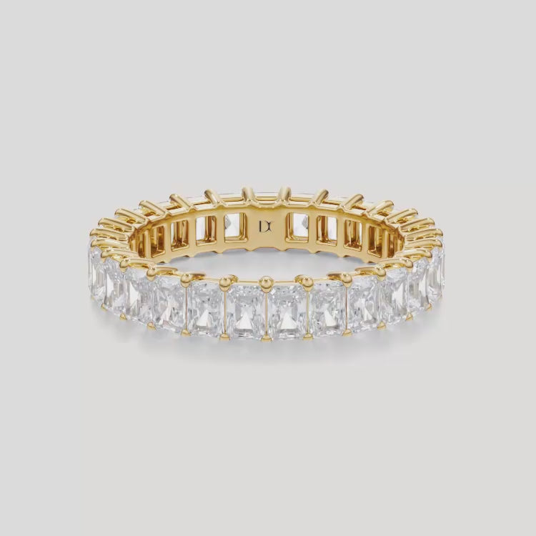 Shared Prong Radiant Lab Grown Diamond Eternity Band