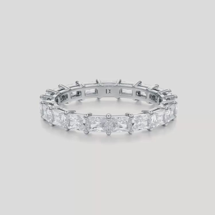 Shared Prong East West Radiant Eternity Band
