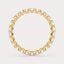 Soho  2 CT Radiant Lab Grown Diamond Eternity Band by Dorah in 14k Yellow Gold, top view.