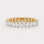 Soho  2 CT Square Radiant Lab Grown Diamond Eternity Band by Dorah in 14k Yellow Gold, front view.