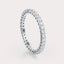 Shared  1/2 CT Lab Grown Diamond Eternity Band by Dorah in 14k White Gold, front view.