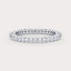 Shared  1/2 CT Lab Grown Diamond Eternity Band by Dorah in 14k White Gold, top view.