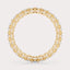 SHP  CT Lab Grown Diamond Eternity Band by Dorah in 14k Yellow Gold, side view.