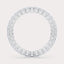 SHP  CT Lab Grown Diamond Eternity Band by Dorah in 14k White Gold, front view.