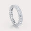 SHP  CT Lab Grown Diamond Eternity Band by Dorah in 14k White Gold, side view.