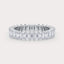 SHP  CT Lab Grown Diamond Eternity Band by Dorah in 14k White Gold, top view.