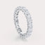 SHP  CT Lab Grown Diamond Eternity Band by Dorah in 14k White Gold, front view.