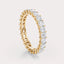 SHP  CT Lab Grown Diamond Eternity Band by Dorah in 14k Yellow Gold, front view.
