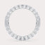SHP  CT Lab Grown Diamond Eternity Band by Dorah in 14k White Gold, side view.