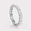 SHP  CT Lab Grown Diamond Eternity Band by Dorah in 14k White Gold, front view.
