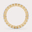 SHP  CT Lab Grown Diamond Eternity Band by Dorah in 14k Yellow Gold, side view.