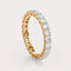 SHP  CT Lab Grown Diamond Eternity Band by Dorah in 14k Yellow Gold, front view.