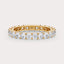 SHP  CT Lab Grown Diamond Eternity Band by Dorah in 14k Yellow Gold, top view.