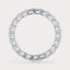 East West Pear 1 CT Eternity Band by Dorah in 14k White Gold, side view.