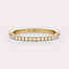 Pave 2/5 CT Lab Grown Diamond Eternity Band by Dorah in 14k Yellow Gold, front view.