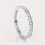 Nolita 1/3 CT Lab Grown Diamond Eternity Band by Dorah in 14k White Gold, side view.