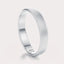 Matte Wedding Band 4mm by Dorah in 14k White Gold, front view.