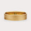 [14K Yellow Gold][18K Yellow Gold] Matte Flat Wedding Band 5mm by Dorah in 14k Yellow Gold, top view.