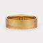 [14K Yellow Gold][18K Yellow Gold] Matte Flat Wedding Band 6mm by Dorah in 14k Yellow Gold, top view.