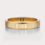 [14K Yellow Gold][18K Yellow Gold] Beveled Wedding Band 4mm by Dorah in 14k Yellow Gold, top view.