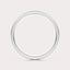 Grooved Wedding Band 6 mm by Dorah in 14k White Gold, top view.