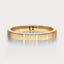 [14K Yellow Gold][18K Yellow Gold] Simple Wedding Band 3mm by Dorah in 14k Yellow Gold, top view.