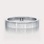 [14K White Gold][18K White Gold][Platinum] 
Simple Wedding Band 4mm by Dorah in 14k White Gold, top view.