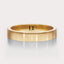 [14K Yellow Gold][18K Yellow Gold] Simple Wedding Band 4mm by Dorah in 14k Yellow Gold, top view.