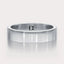 [14K White Gold][18K White Gold][Platinum] Simple Wedding Band 5mm by Dorah in 14k White Gold, top view.