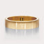 [14K Yellow Gold][18K Yellow Gold] Simple Wedding Band 5mm by Dorah in 14k Yellow Gold, top view.