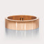 [14K Rose Gold][18K Rose Gold] Simple Wedding Band 6mm by Dorah in 14k Rose Gold, top view.