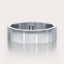 [14K White Gold][18K White Gold][Platinum] Simple Wedding Band 6mm by Dorah in 14k White Gold, top view.