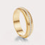 Milgrain Diamond Band 2/5 CT  by Dorah in 14k Yellow Gold, front view.