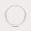 Double Row Wedding Band 1 CT by Dorah in 14k White Gold, top view.