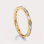 Channel Set Baguette Diamond Ring 1.5 CT by Dorah in 14k Yellow Gold, front view.