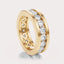 Channel Set Eternity Band 4 CT by Dorah in 14k Yellow Gold, front view.