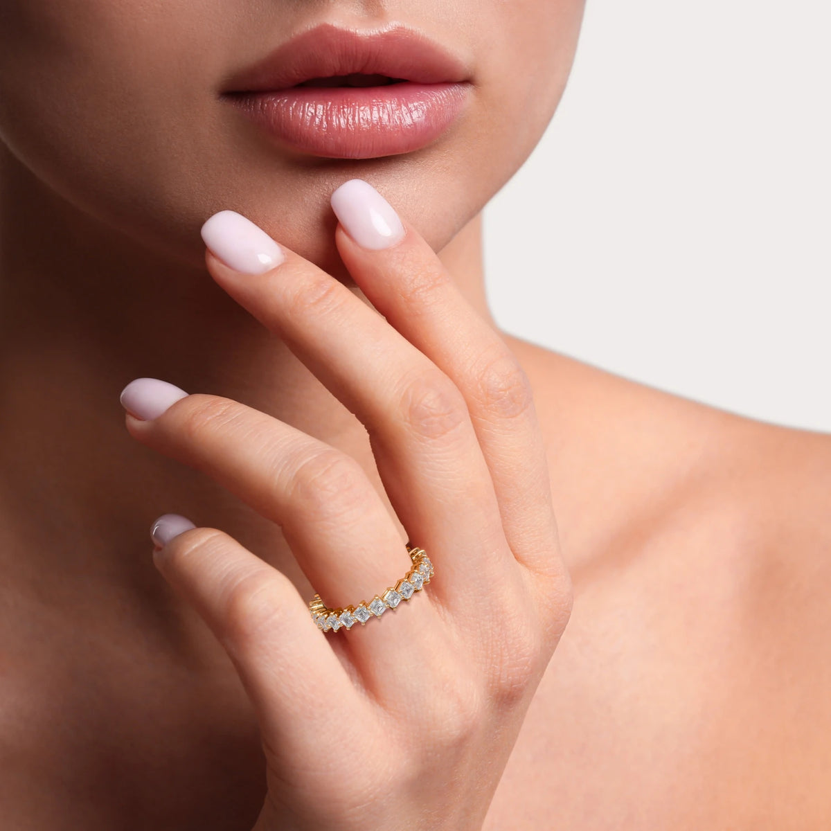 Asscher Eternity Band