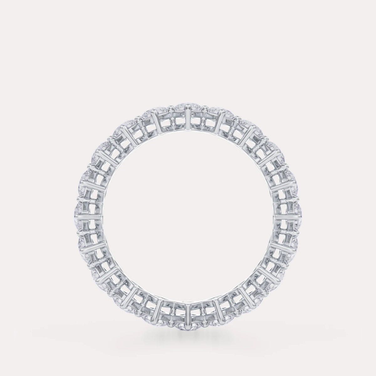 Diagonal Square Radiant Eternity Band
